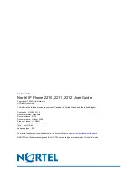 Предварительный просмотр 110 страницы Nortel IP Phone 2210 User Manual