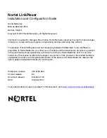 Preview for 196 page of Nortel LinkPlexer Installation And Configuration Manual