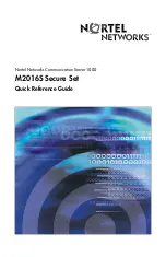 Preview for 1 page of Nortel M2016S Secure Set Quick Reference Manual