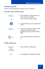 Preview for 13 page of Nortel M2016S Secure Set Quick Reference Manual