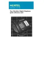 Предварительный просмотр 1 страницы Nortel M3820 Quick Reference Card