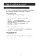 Preview for 17 page of Nortel M5208 Meridian User Manual