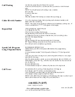 Preview for 2 page of Nortel Meridian 9316 Quick Reference Sheet