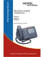 Nortel Meridian M3902 Quick Reference Manual предпросмотр