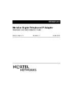 Nortel Meridian Installation And Administration Manual preview