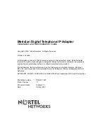 Preview for 256 page of Nortel Meridian Installation And Administration Manual