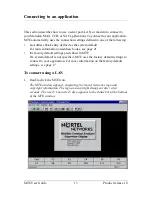 Предварительный просмотр 23 страницы Nortel MTE 10 User Manual