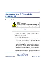 Предварительный просмотр 13 страницы Nortel Networks IP Phone 2002 User Manual