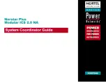 Предварительный просмотр 1 страницы Nortel NorStar M7310 System Coordinator Manual