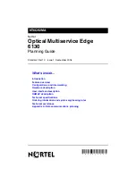 Nortel Optical Multiservice Edge 6130 Planning Manual preview