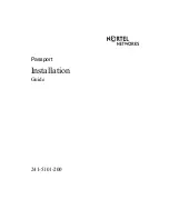 Предварительный просмотр 1 страницы Nortel Passport 241-5101-200 Installation Manual