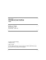 Preview for 3 page of Nortel Passport 8250 Command Line Interface Manual