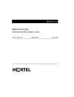 Предварительный просмотр 1 страницы Nortel RLC Installation And Administration Manual