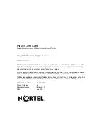 Предварительный просмотр 466 страницы Nortel RLC Installation And Administration Manual