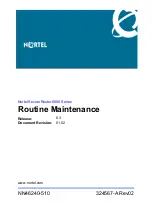 Nortel Secure Router 8000 Series Routine Maintenance предпросмотр