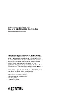 Предварительный просмотр 262 страницы Nortel SMC 2450 Implementation Manual