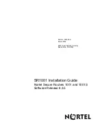 Nortel SR1001 Installation Manual preview