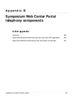 Предварительный просмотр 541 страницы Nortel Symposium Web Center Portal Installation And Administration Manual