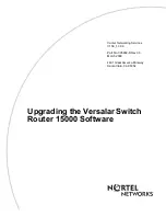 Nortel Versalar 15000 Software Manual preview