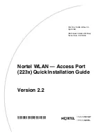 Nortel WLAN Access Port 223x Quick Installation Manual preview
