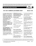 Preview for 1 page of North American Tool 7216 Operating Instructions Manual