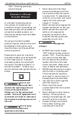 Preview for 5 page of North American AR112 Operating Instructions And Parts List Manual