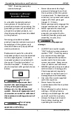 Preview for 5 page of North American AR142 Operating Instructions And Parts List Manual