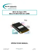 North Atlantic 68C3 Operation Manual preview