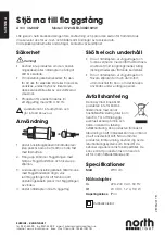 Preview for 2 page of North Light 36-8007 Quick Start Manual