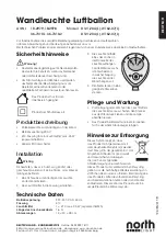 Preview for 5 page of North Light D121-20A Quick Start Manual