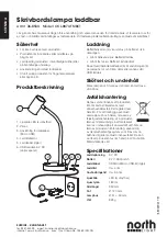 Предварительный просмотр 2 страницы North Light OCL-0874T MBK1 Quick Start Manual