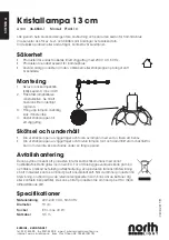 Preview for 2 page of North Light P14311C Instruction Manual