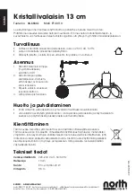 Предварительный просмотр 4 страницы North Light P14311C Instruction Manual