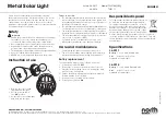 Предварительный просмотр 1 страницы North Light TN-5100 Instruction Manual