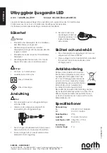 Preview for 2 page of North Light WX-24VLED44-224WW-8-1 Manual