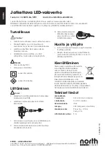 Preview for 4 page of North Light WX-24VLED44-224WW-8-1 Manual