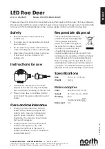 North Light WX-31VLED44-160W-1 Instruction Manual preview