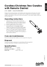 Предварительный просмотр 1 страницы North Light WX-LED20-7WW-1 Instruction Manual