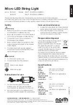 Предварительный просмотр 1 страницы North Light WX-P-31VLED44-200WW-1 Instructions