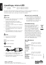 Предварительный просмотр 2 страницы North Light WX-P-31VLED44-200WW-1 Instructions