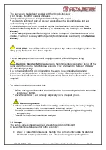 Preview for 11 page of North Ridge Pumps NOVA ROTORS MN Series Functioning And Maintenance Manual