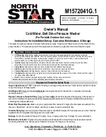 North Star 1572041 Owner'S Manual preview