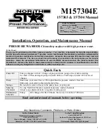 North Star 157303 Installation, Operation And Maintenance Manual preview