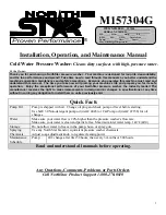 North Star 157304 Installation, Operation And Maintenance Manual preview