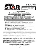 Предварительный просмотр 1 страницы North Star 1574210 Owner'S Manual