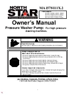 North Star A157121 Owner'S Manual preview