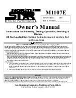 Preview for 1 page of North Star M1107E Owner'S Manual