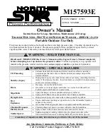 Preview for 1 page of North Star M157593E Owner'S Manual