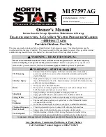 North Star M157597AG Owner'S Manual preview