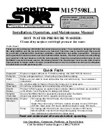 North Star M157598L.1 Installation, Operation And Maintenance Manual preview